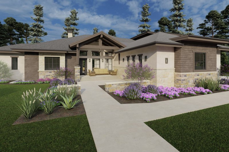 Contemporary Style House Plan - 5 Beds 5.5 Baths 6317 Sq/Ft Plan #1069-31