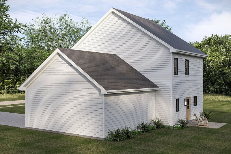 House Blueprint - Exterior - Other Elevation 2 for Traditional House Plan #455-786 - 3 bed, 2.5 bath