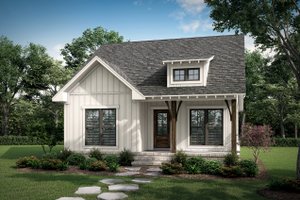 Exterior - Front Elevation 3 for Farmhouse House Plan #430-254 - 2 bed, 2 bath