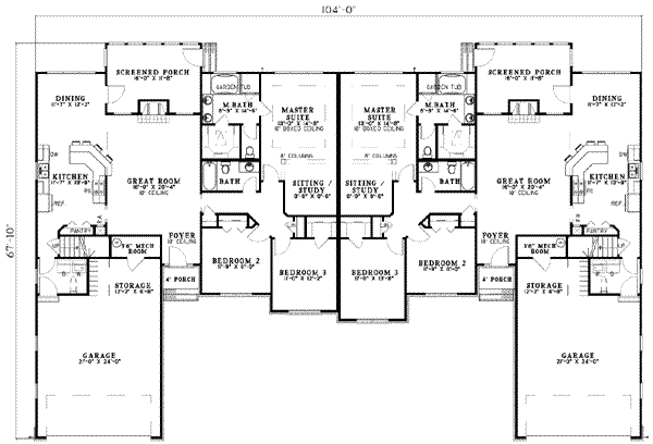 House Plan Design - Traditional Floor Plan - Main Floor Plan #17-591