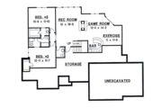 European Style House Plan - 4 Beds 3 Baths 3682 Sq/Ft Plan #67-339 