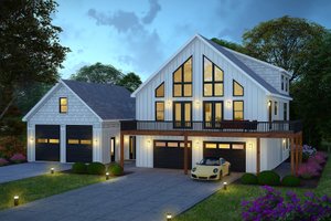 Exterior - Other Elevation for Farmhouse House Plan #932-1159 - 3 bed, 4 bath