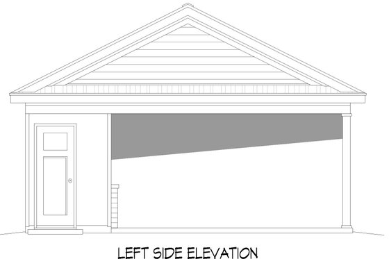 Exterior - Other Elevation for Traditional House Plan #932-679, 0.5 bath