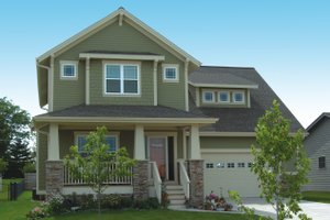 Exterior - Front Elevation 3 for Craftsman House Plan #20-1213 - 3 bed, 2.5 bath