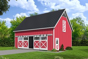 Farmhouse Exterior - Front Elevation Plan #932-133