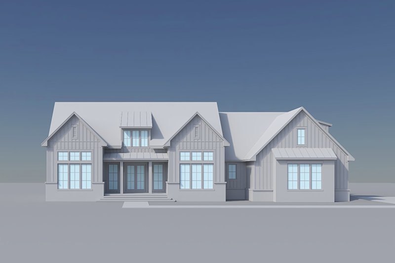 Dream House Plan - Exterior - Front Elevation 15 for Farmhouse House Plan #430-436 - 3 bed, 2 bath