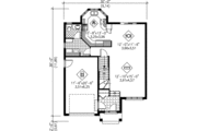 Traditional Style House Plan - 3 Beds 1.5 Baths 1591 Sq/Ft Plan #25-279 