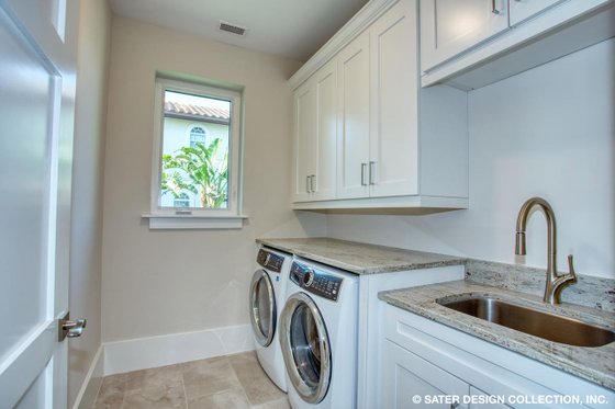 Interior - Laundry for Contemporary House Plan #930-504 - 4 bed, 4 bath