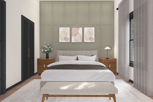 Interior - Master Bedroom for Barndominium House Plan #1064-312 - 3 bed, 1 bath