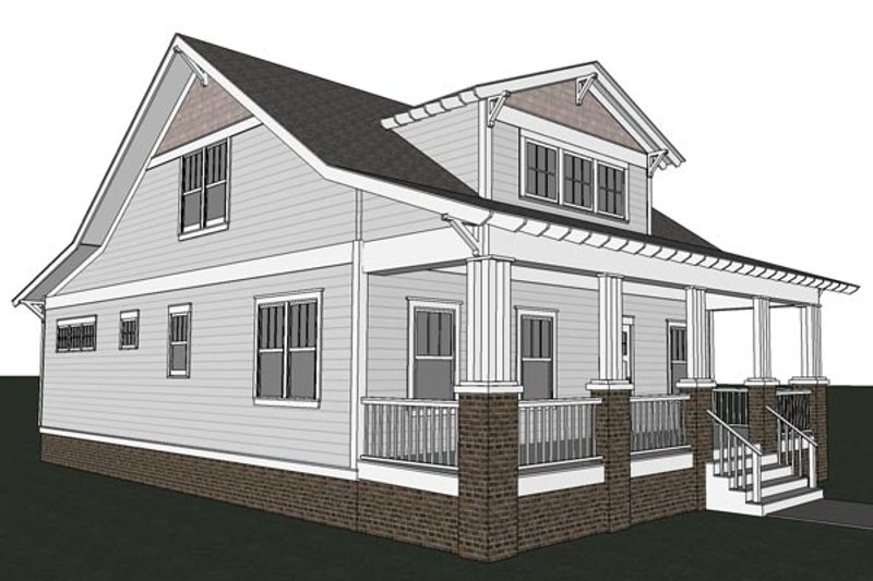 Home Plan - Exterior - Other Elevation for Craftsman House Plan #461-18 - 3 bed, 2.5 bath