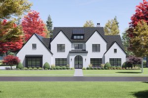 European Exterior - Front Elevation Plan #1096-1