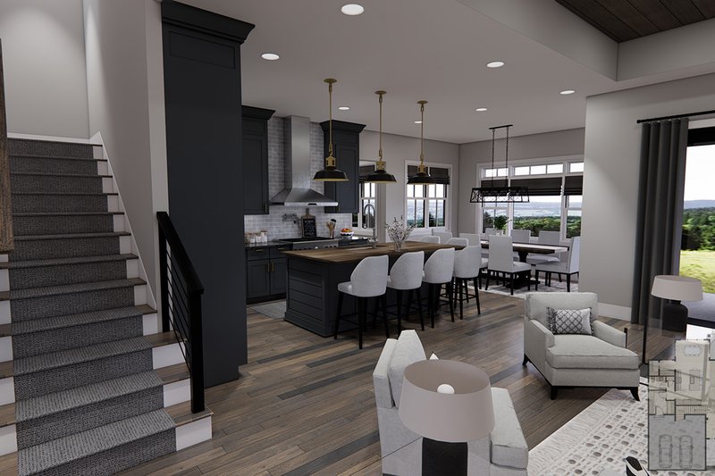 House Blueprint - Interior - Kitchen 2 for Farmhouse House Plan #51-1217 - 3 bed, 2.5 bath