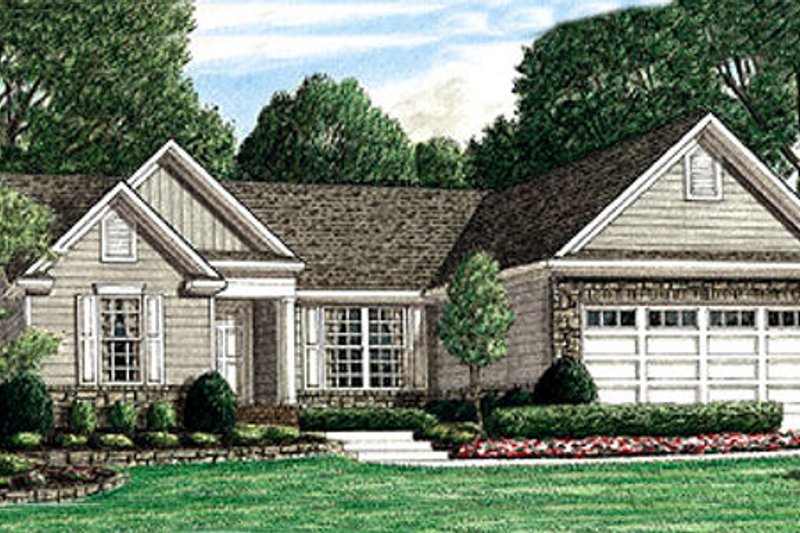 House Plan Design - Traditional Exterior - Front Elevation Plan #34-162