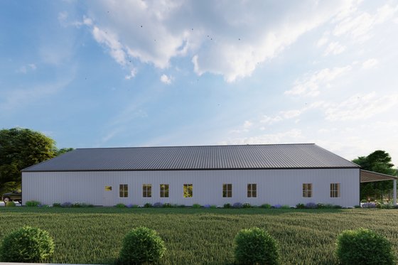 Exterior - Other Elevation 3 for Barndominium House Plan #1107-38 - 4 bed, 3 bath