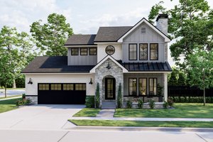 Farmhouse Exterior - Front Elevation Plan #455-309