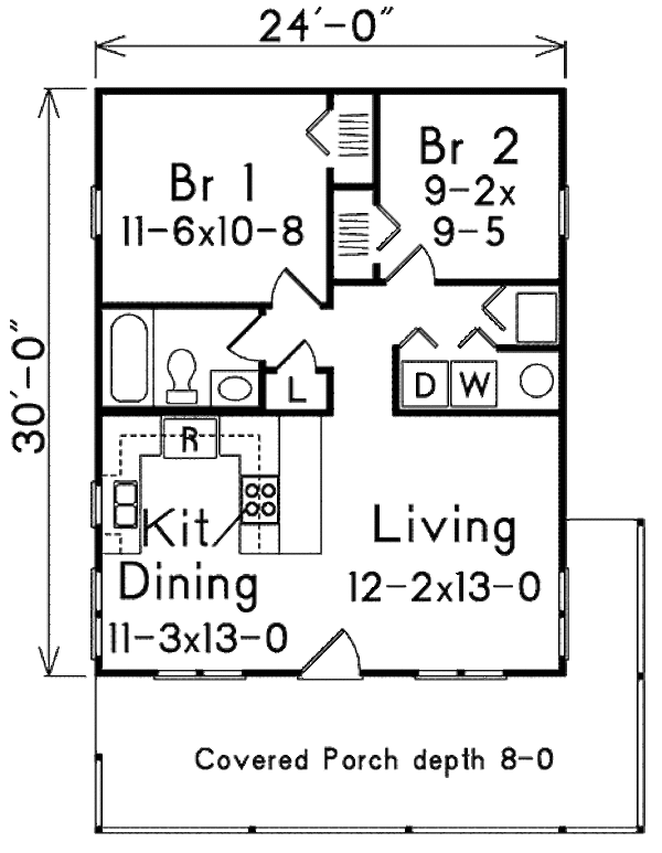 Home Plan - Ranch Floor Plan - Main Floor Plan #57-239