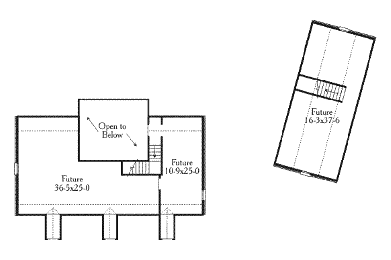Dream House Plan - Floor Plan - Other Floor for Southern House Plan #406-299 - 3 bed, 3 bath