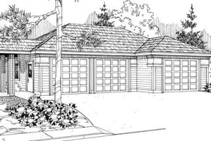 Traditional Exterior - Front Elevation Plan #124-638
