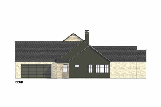 Exterior - Other Elevation for Farmhouse House Plan #1096-57 - 4 bed, 4.5 bath