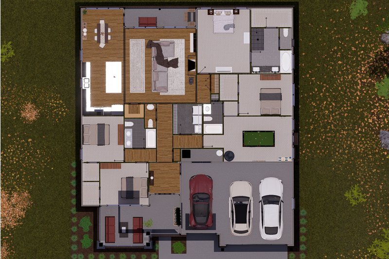 Dream House Plan - Floor Plan - Main Floor 1 for Craftsman House Plan #513-2168 - 4 bed, 3.5 bath