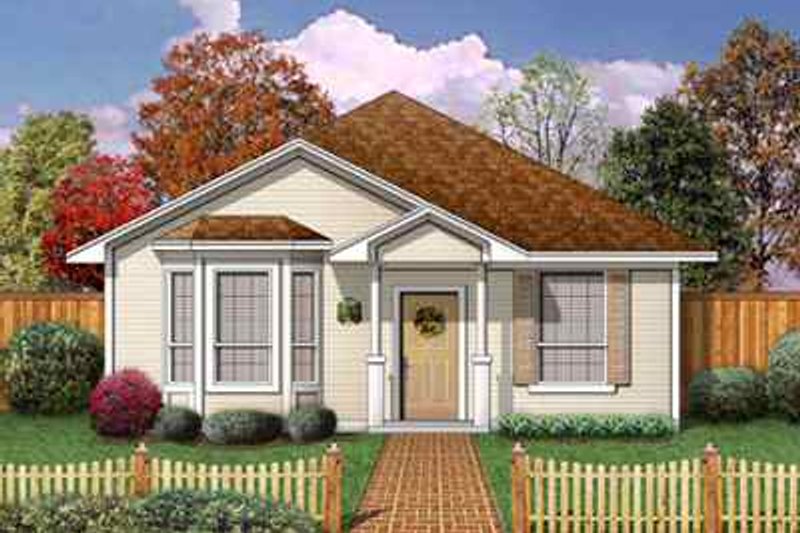 Architectural House Design - Cottage Exterior - Front Elevation Plan #84-102