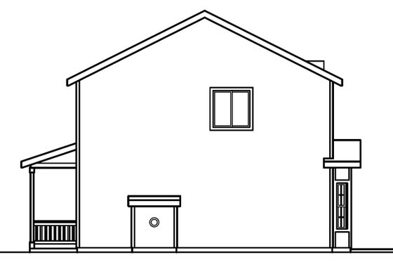 Exterior - Other Elevation 2 for Colonial House Plan #124-360 - 3 bed, 2.5 bath
