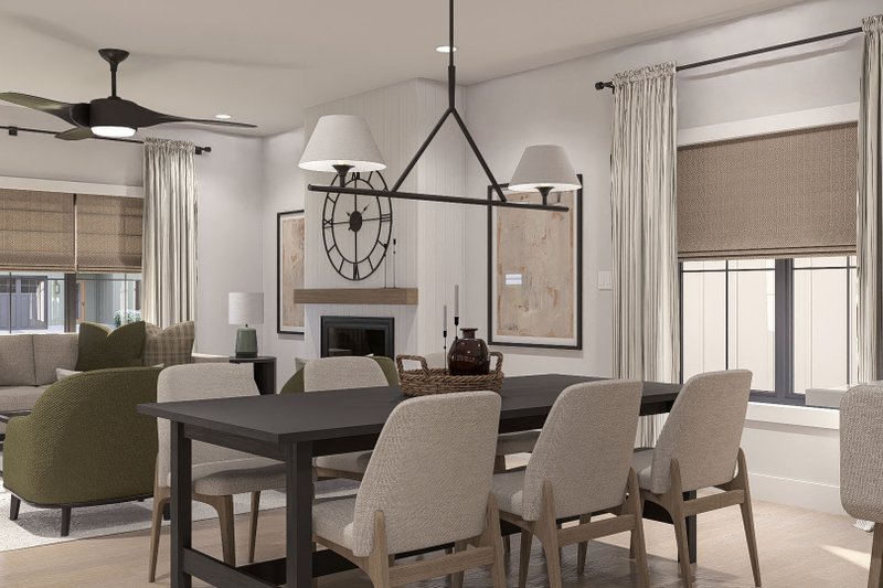 Architectural House Design - Interior - Dining Room for Traditional House Plan #455-718 - 1 bed, 2.5 bath