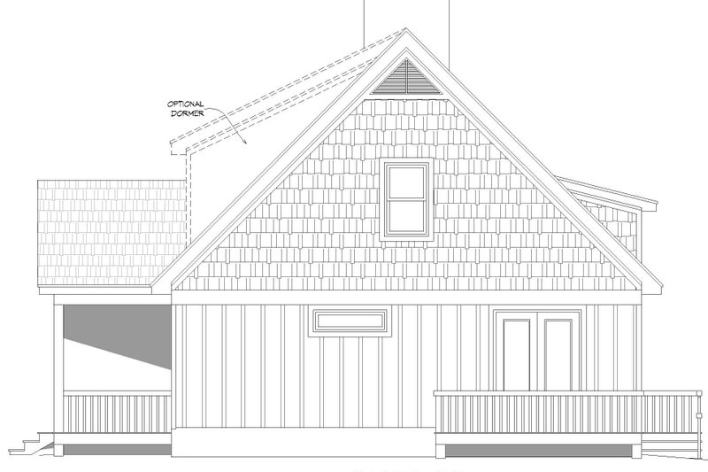 Architectural House Design - Exterior - Other Elevation 1 for Country House Plan #932-1240 - 2 bed, 2.5 bath