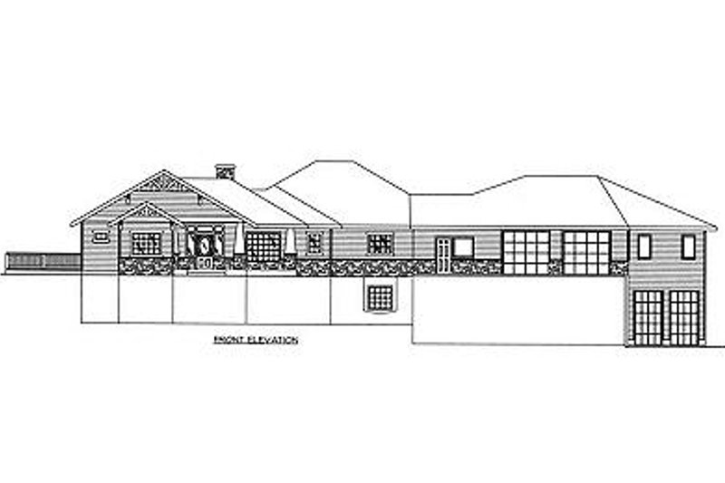 Architectural House Design - Exterior - Other Elevation 1 for Bungalow House Plan #117-515 - 5 bed, 3.5 bath