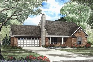 Traditional Exterior - Front Elevation Plan #17-1116