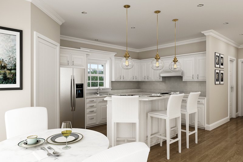 Architectural House Design - Interior - Dining Room for Log House Plan #45-602 - 3 bed, 2.5 bath