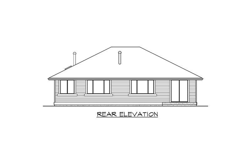 Architectural House Design - Exterior - Other Elevation for Craftsman House Plan #132-102 - 3 bed, 2 bath