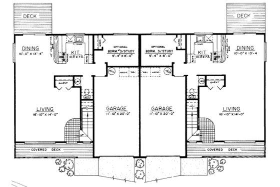 Floor Plan - Main Floor for Traditional House Plan #303-175 - 3 bed, 1.5 bath