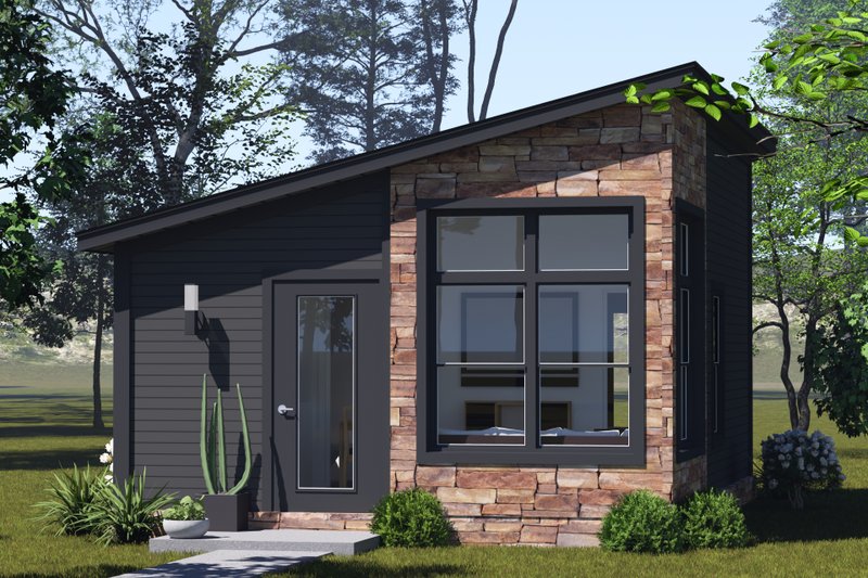 House Design - Exterior - Other Elevation for Modern House Plan #513-2385 - 1 bed, 1 bath