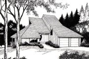 Contemporary Style House Plan - 3 Beds 2 Baths 1338 Sq/Ft Plan #312-838 