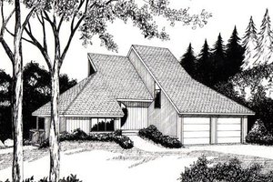 Contemporary Exterior - Front Elevation Plan #312-838