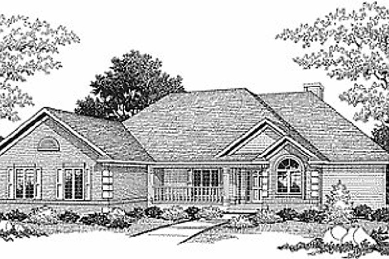 Dream House Plan - Traditional Exterior - Front Elevation Plan #70-301