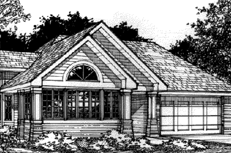 Dream House Plan - Exterior - Other Elevation for Bungalow House Plan #320-386 - 1 bed, 2 bath