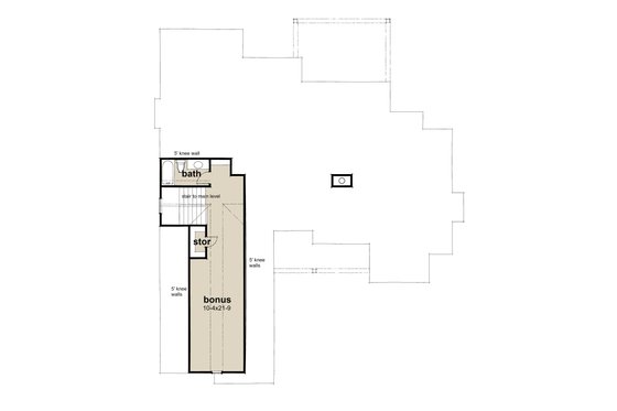 Floor Plan - Upper Floor for Cottage House Plan #120-280 - 4 bed, 2.5 bath