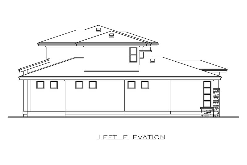 House Plan Design - Exterior - Other Elevation for Ranch House Plan #1100-186 - 5 bed, 3 bath
