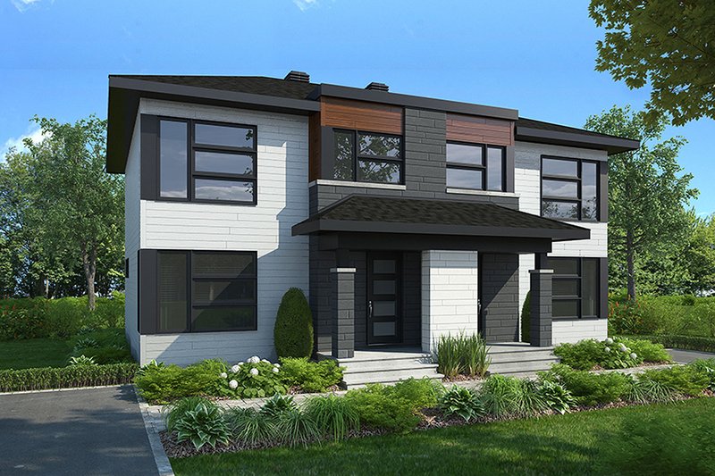 Dream House Plan - Modern Exterior - Front Elevation Plan #23-2639