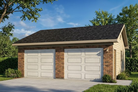 Exterior - Front Elevation for Traditional House Plan #22-451, 0 bath