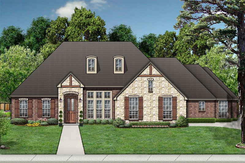 House Design - Traditional Exterior - Front Elevation Plan #84-384