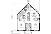 European Style House Plan - 3 Beds 2 Baths 1944 Sq/Ft Plan #25-2284 