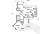 Mediterranean Style House Plan - 6 Beds 5.5 Baths 5084 Sq/Ft Plan #420-123 