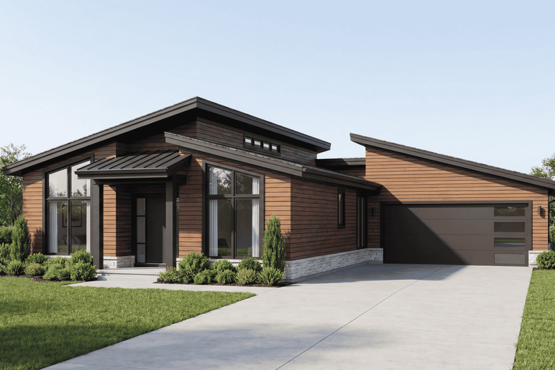 Home Plan - Exterior - Other Elevation for Modern House Plan #923-457 - 3 bed, 2.5 bath