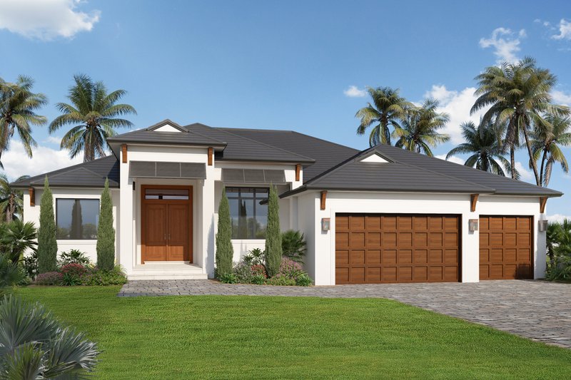 Dream House Plan - Contemporary Exterior - Front Elevation Plan #938-110