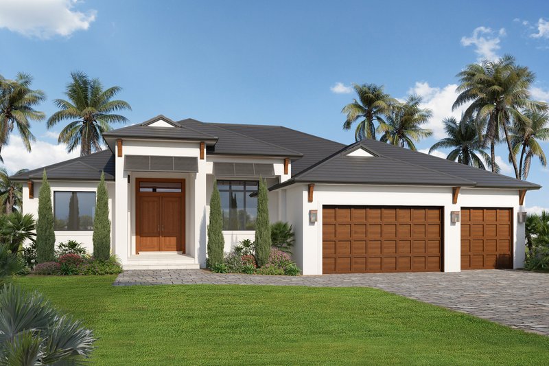 Architectural House Design - Contemporary Exterior - Front Elevation Plan #938-110
