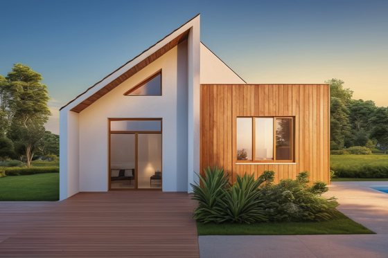 Exterior - Front Elevation 3 for Modern House Plan #542-13 - 3 bed, 2 bath