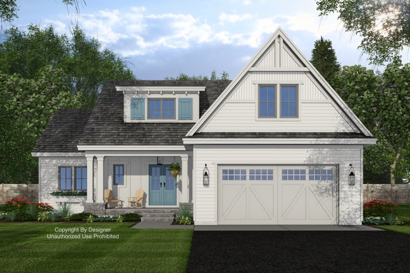 Dream House Plan - Exterior - Front Elevation 4 for Farmhouse House Plan #51-1416 - 4 bed, 4.5 bath